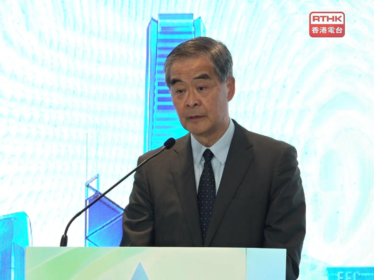 CY Leung says Hong Kong is Fujian's preferred partner in boosting its connections to the outside world. Photo: RTHK