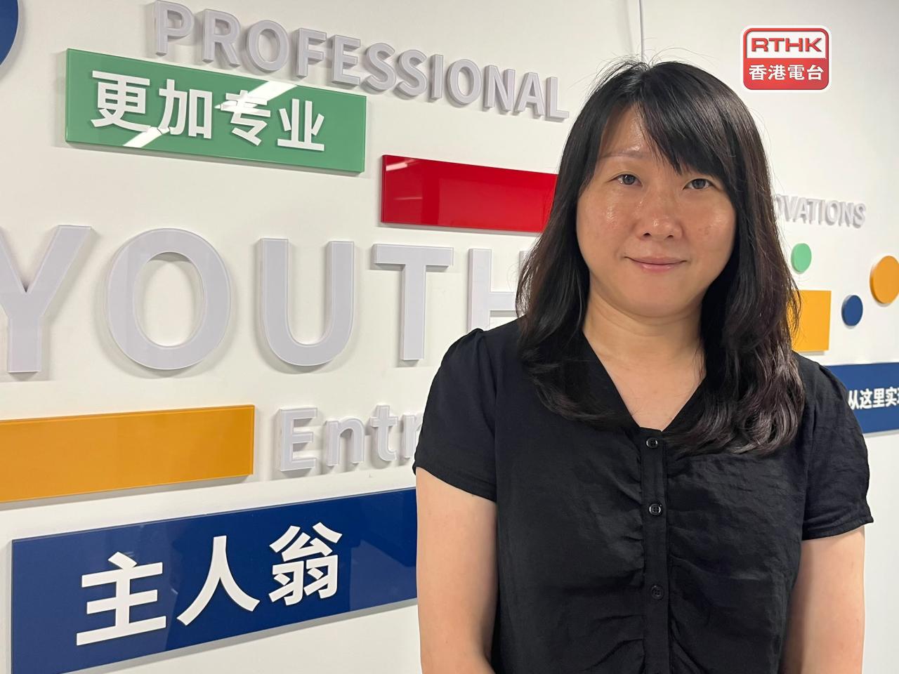 進駐澳青初創社區客廳的澳資企業負責人黃晶說，橫琴成為她重新規劃業務的平台，有助新業務輻射到其他城市。（鄭月明攝).jpg