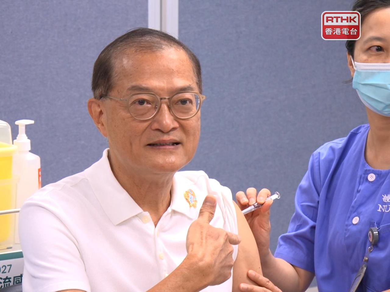Lo Chung-mau says the government has adopted various measures to ensure sustainable jab supply. Photo: RTHK