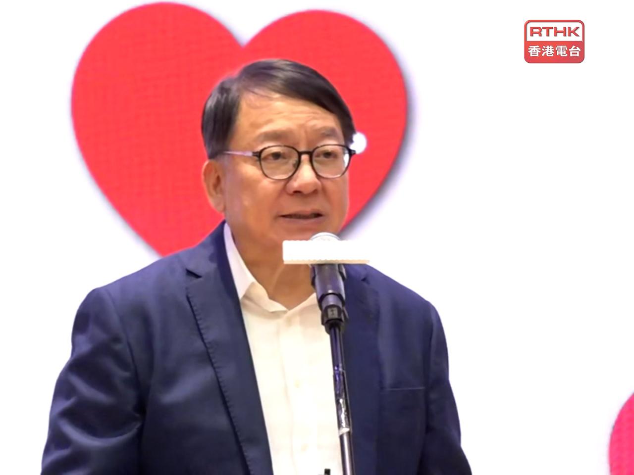 Eric Chan says eligible seniors will each receive a set of eight vouchers, redeemable for designated afternoon tea sets at a subsidised price of HK$18. Photo: RTHK