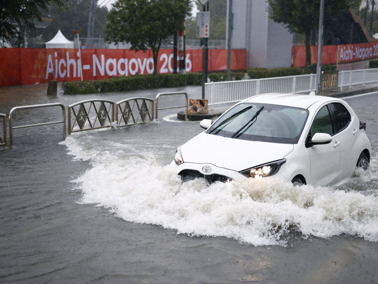 About 104 millimetres of rain fell in an hour in Nagoya on Tuesday, prompting officials to issue an evacuation order for parts of the city. Photo: Reuters
