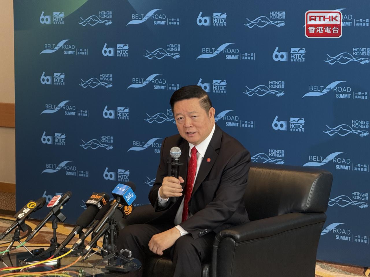 高金洪預計香港加入RCEP不僅對香港或東盟有利，亦惠及RCEP所有成員。（趙嘉駿攝）
