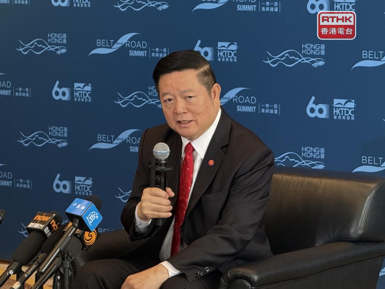 高金洪預計香港加入RCEP不僅對香港或東盟有利，亦惠及RCEP所有成員。（趙嘉駿攝）