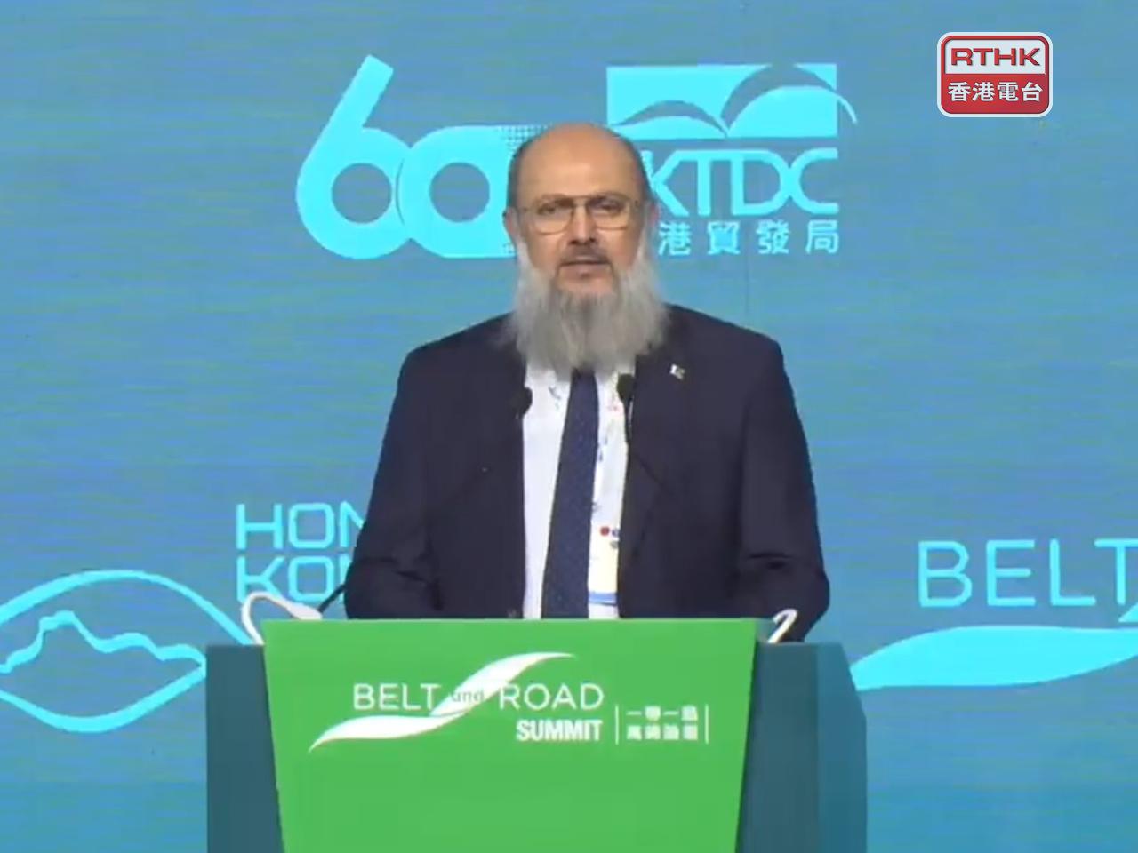 Jam Kamal Khan says the Belt and Road Initiative is reshaping Pakistan's economic landscape. Photo: RTHK