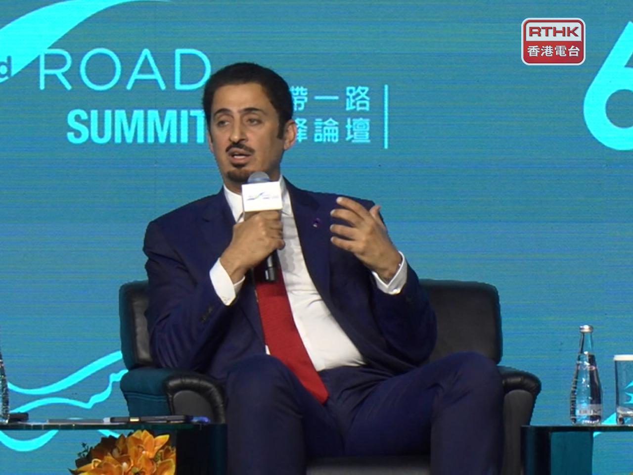 Mansoor Rashid Al-Khater認為，伊斯蘭金融能夠降低融資成本和匯率風險。（鍾家銘攝）
