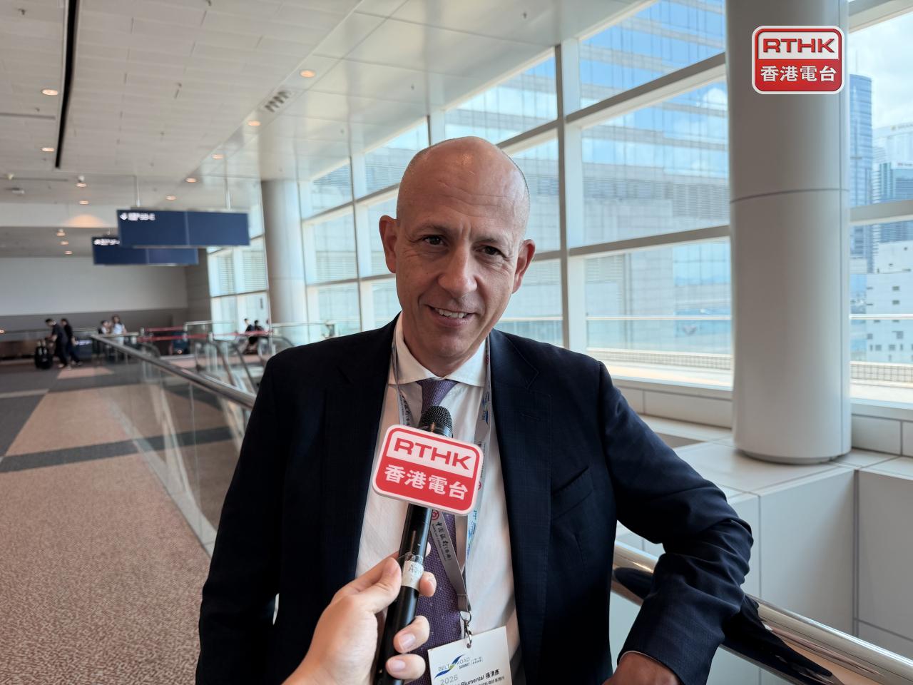 Blumental said Hong Kong, being a common law jurisdiction, is advantageous for dealing with international contracts. Photo: RTHK