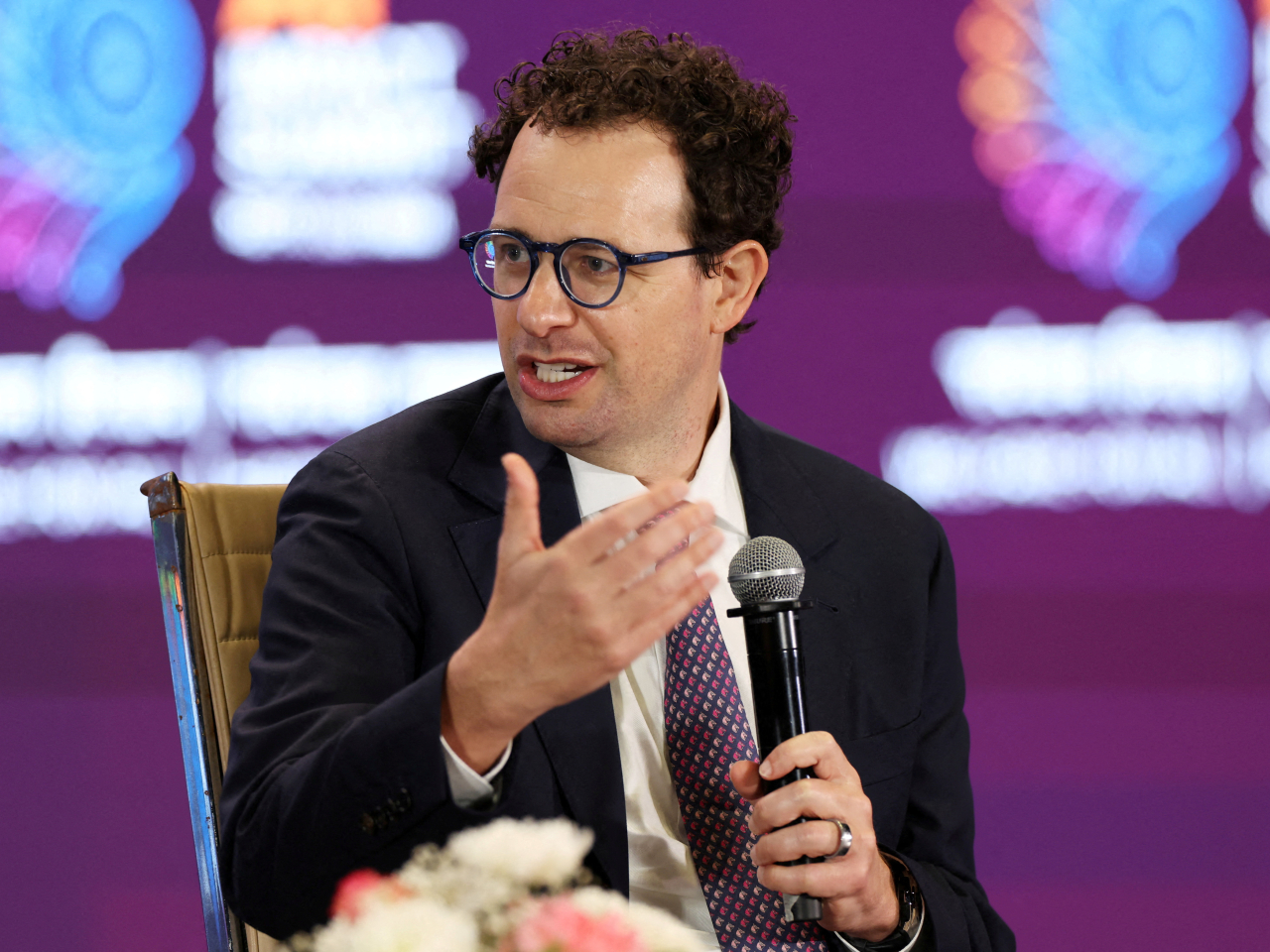 Anthropic Dario Amodei says he wants the industry to take a breather to make sure they're setting enough safeguards in place. File photo: Reuters