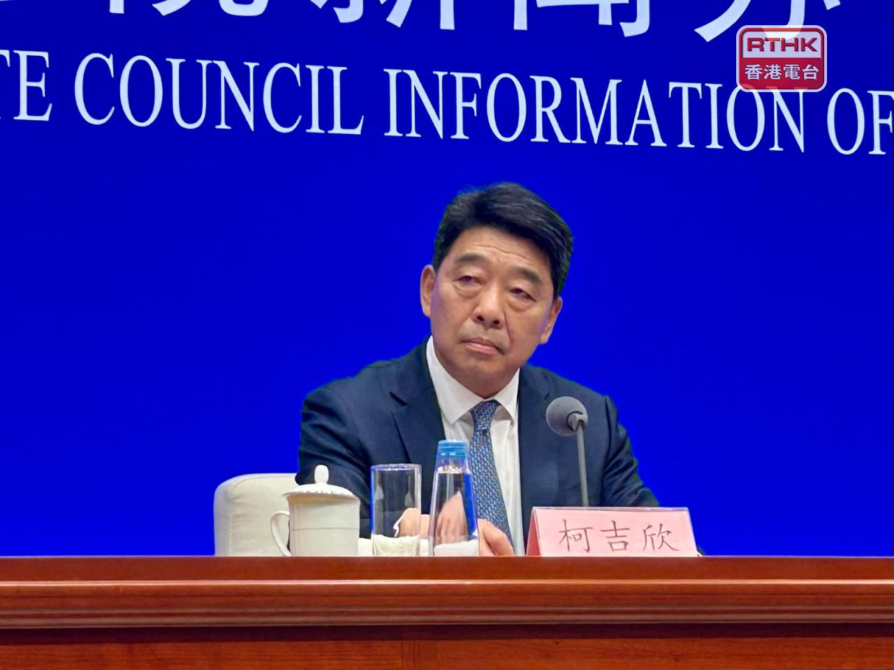 柯吉欣表示，部分大型企業利用漏洞，造成中小企業回款難，影響行業健康發展。（鄧穎琳攝）