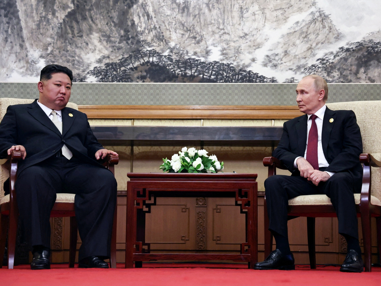 金正恩表示，堅信俄羅斯將在與烏克蘭的戰爭中取勝。（路透社資料圖片）