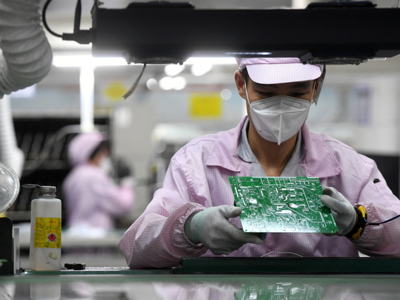 Industrial output in the Chinese mainland grew 5.2 percent from a ⁠year earlier in August. File photo: Reuters