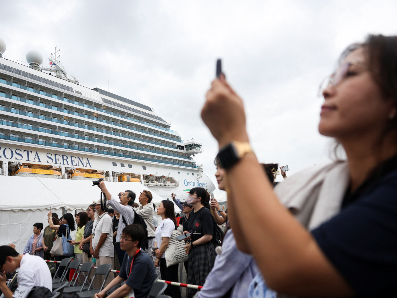 The Costa Serena is being hired at a cost of 5.1 billion yen. Photo: Reuters