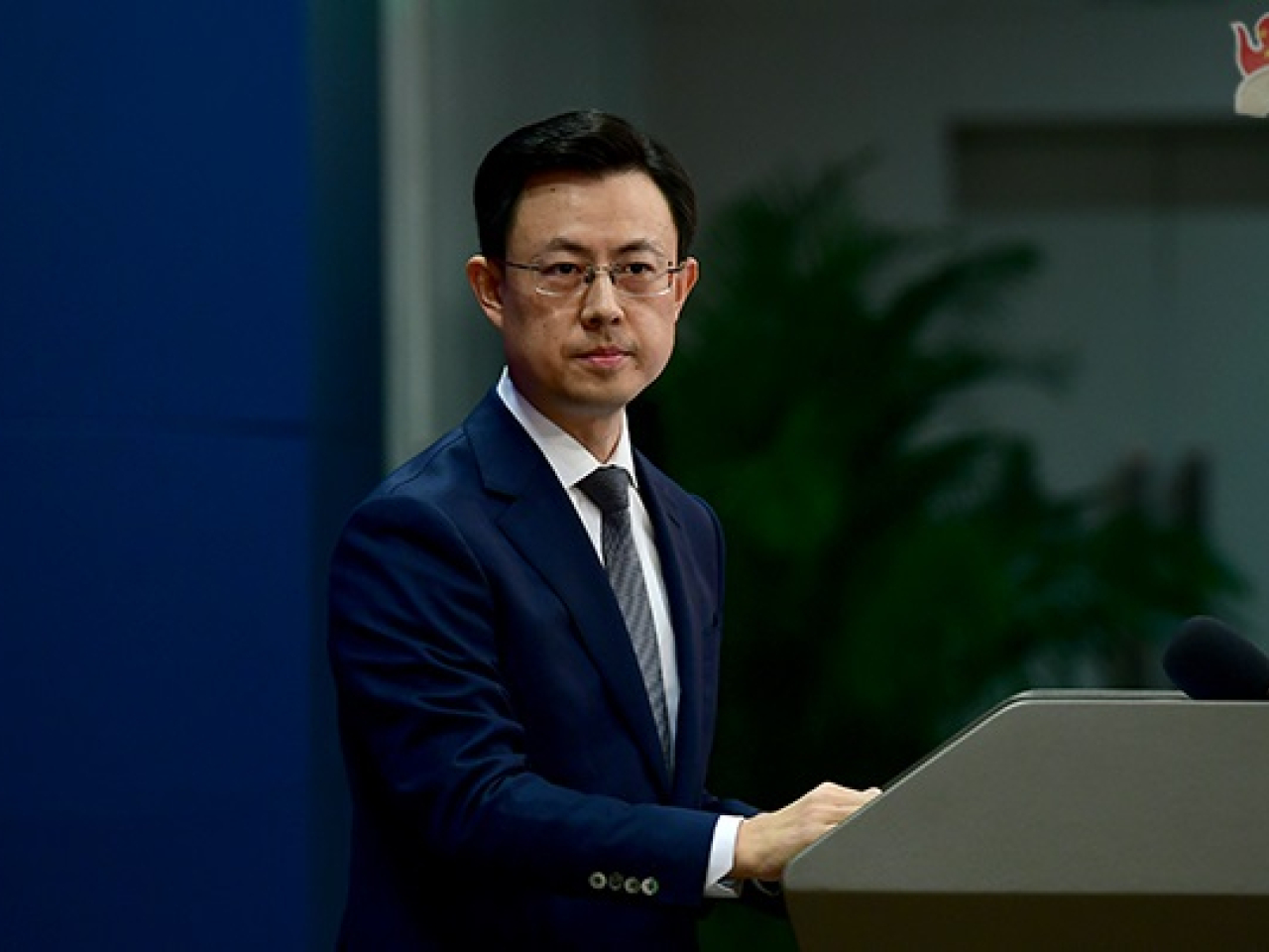 郭嘉昆說中國高度重視人工智能引發的各類內生和衍生風險。（外交部網頁圖片）