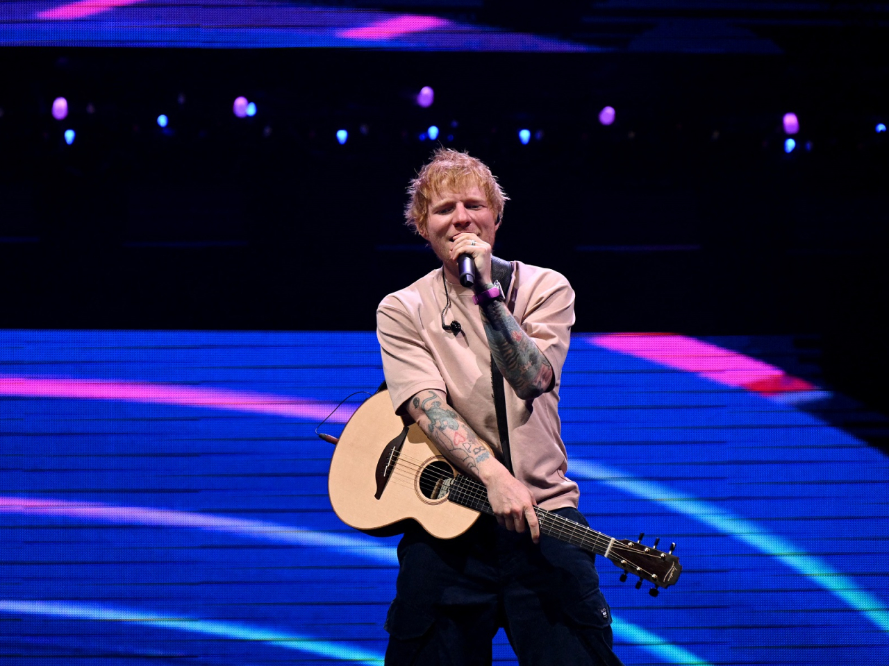 Four supporting acts quit pop superstar Ed Sheeran's tour after rapper Macklemore was removed for making pro-Palestinian comments during a show. File photo: AFP