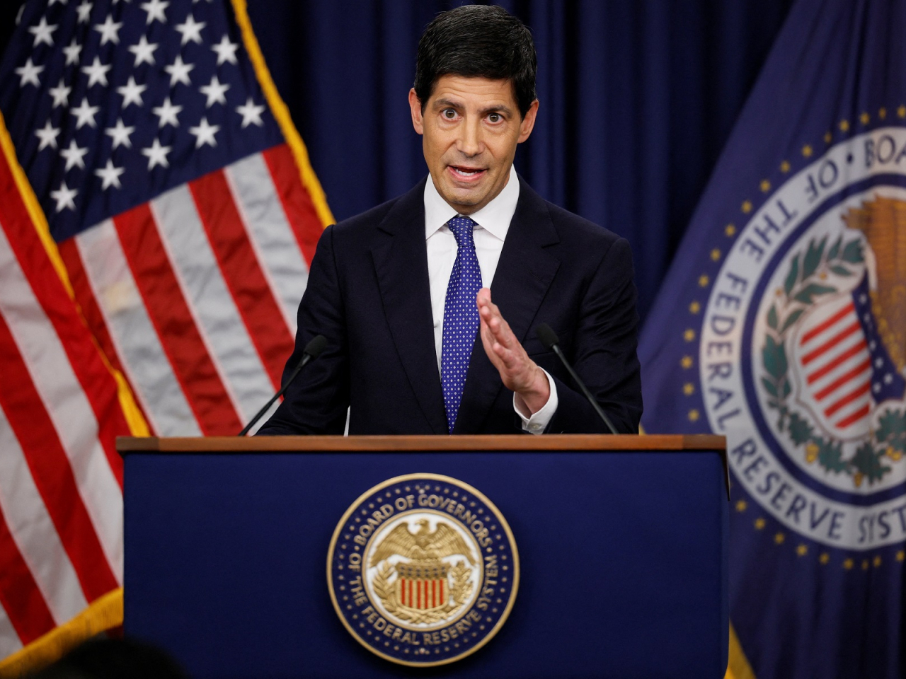 US Fed chief Kevin Warsh said it was the "right decision" to raise rates to between 3.75 and 4 percent, saying a wide range of data showed the US economy has strengthened. Photo: Reuters