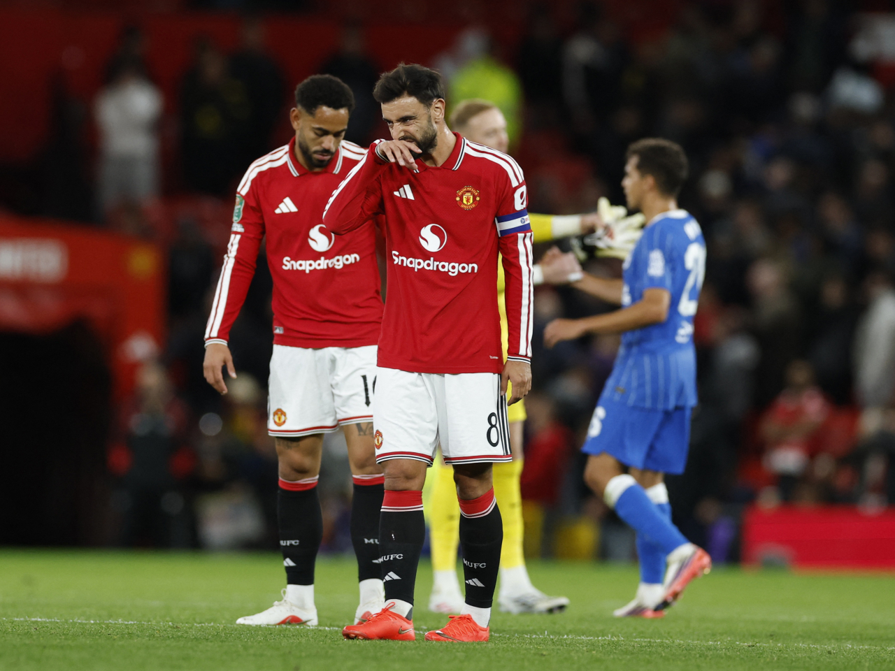 The Red Devils had no answer to Brighton's second-half surge at Old Trafford. Photo: Reuters