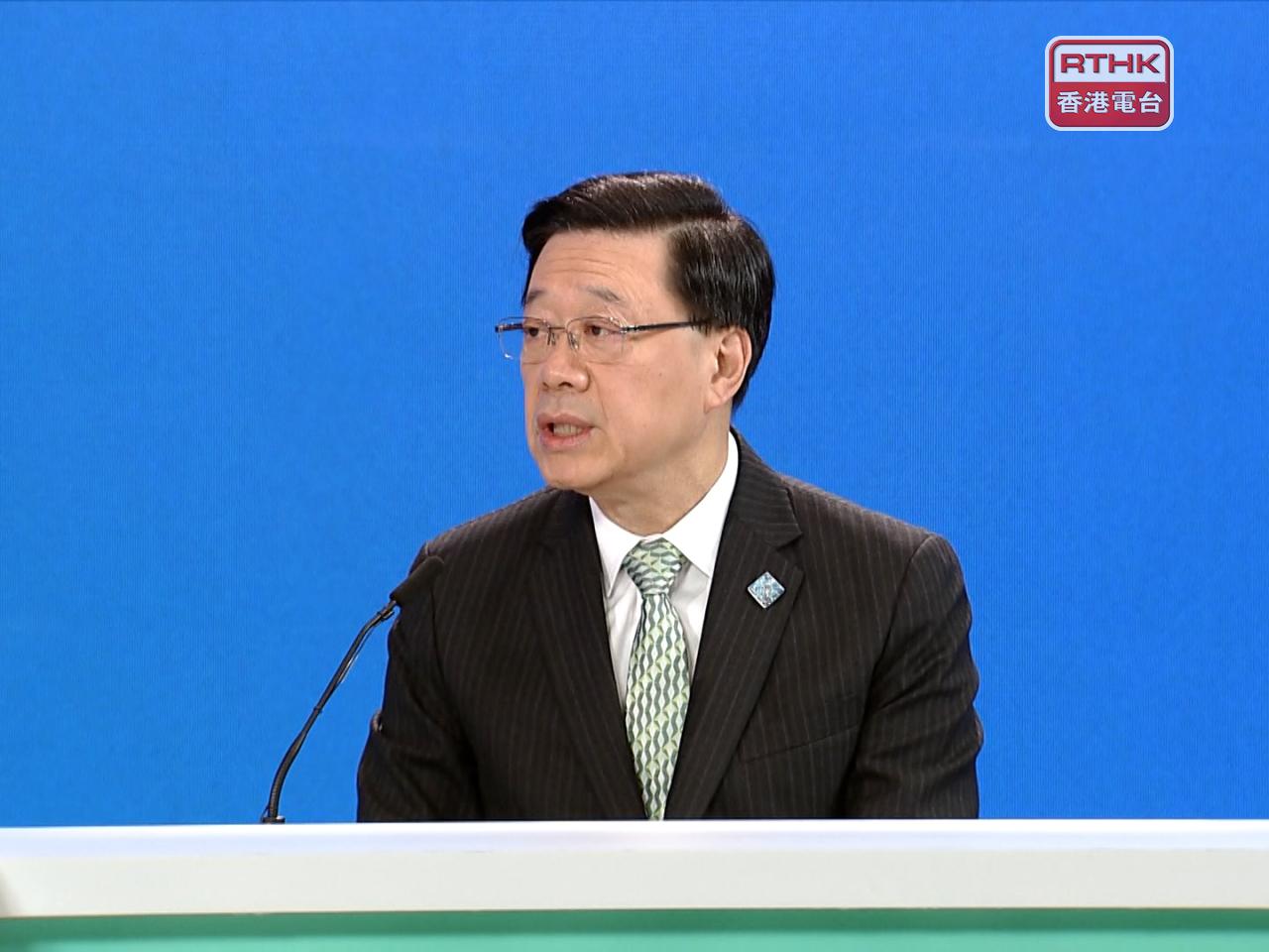 Chief Executive John Lee says authorities will provide support where needed. Photo: RTHK