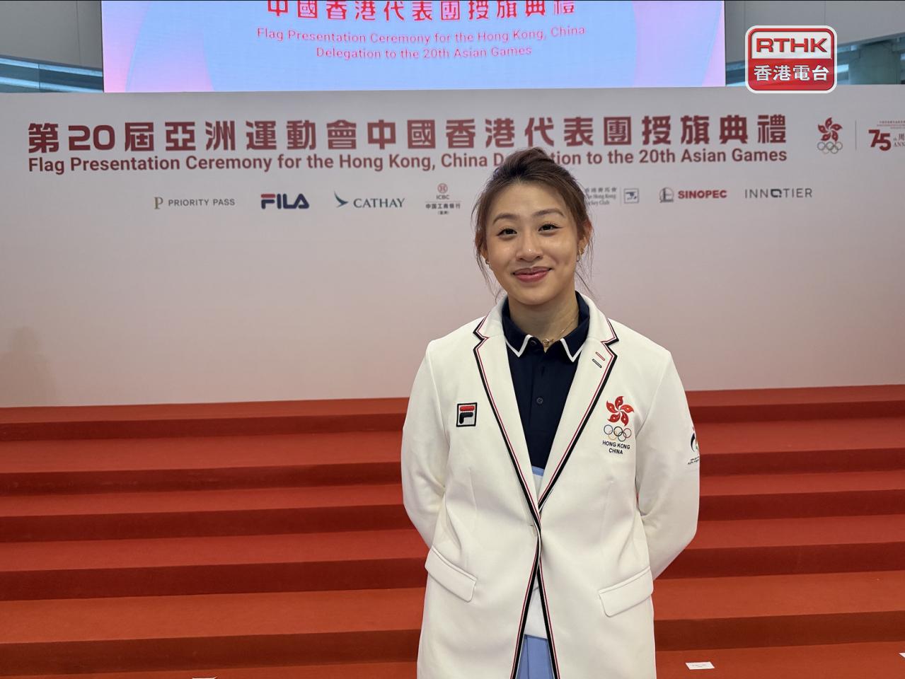 佘繕妡期望於個人及團體賽都取得好成績。（李俊傑攝）