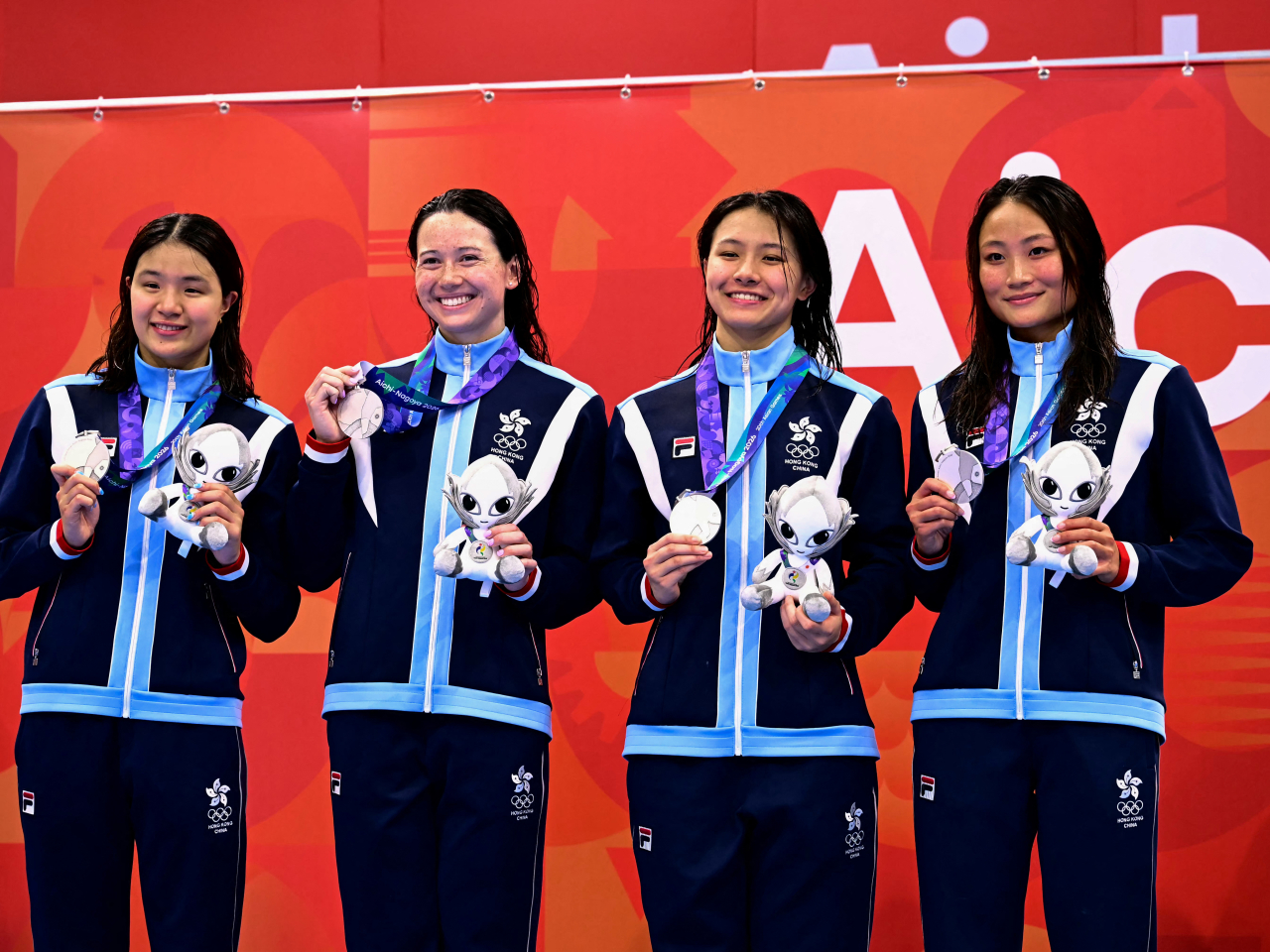 Olympic silver medallist Siobhan Haughey was part of the SAR relay team. Photo: AFP
