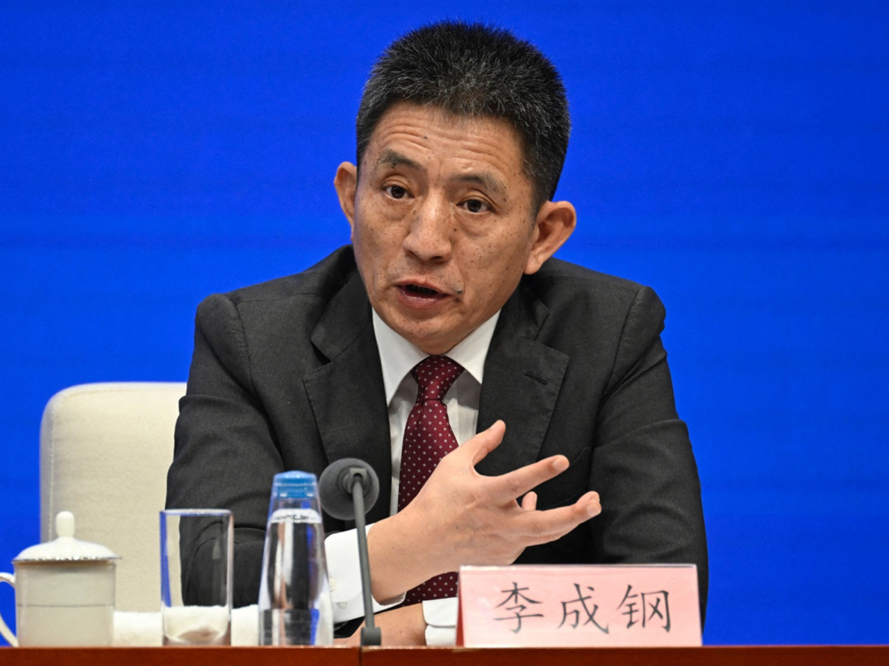 李成鋼獲任命為中華人民共和國國際貿易談判代表。（法新社資料圖片）