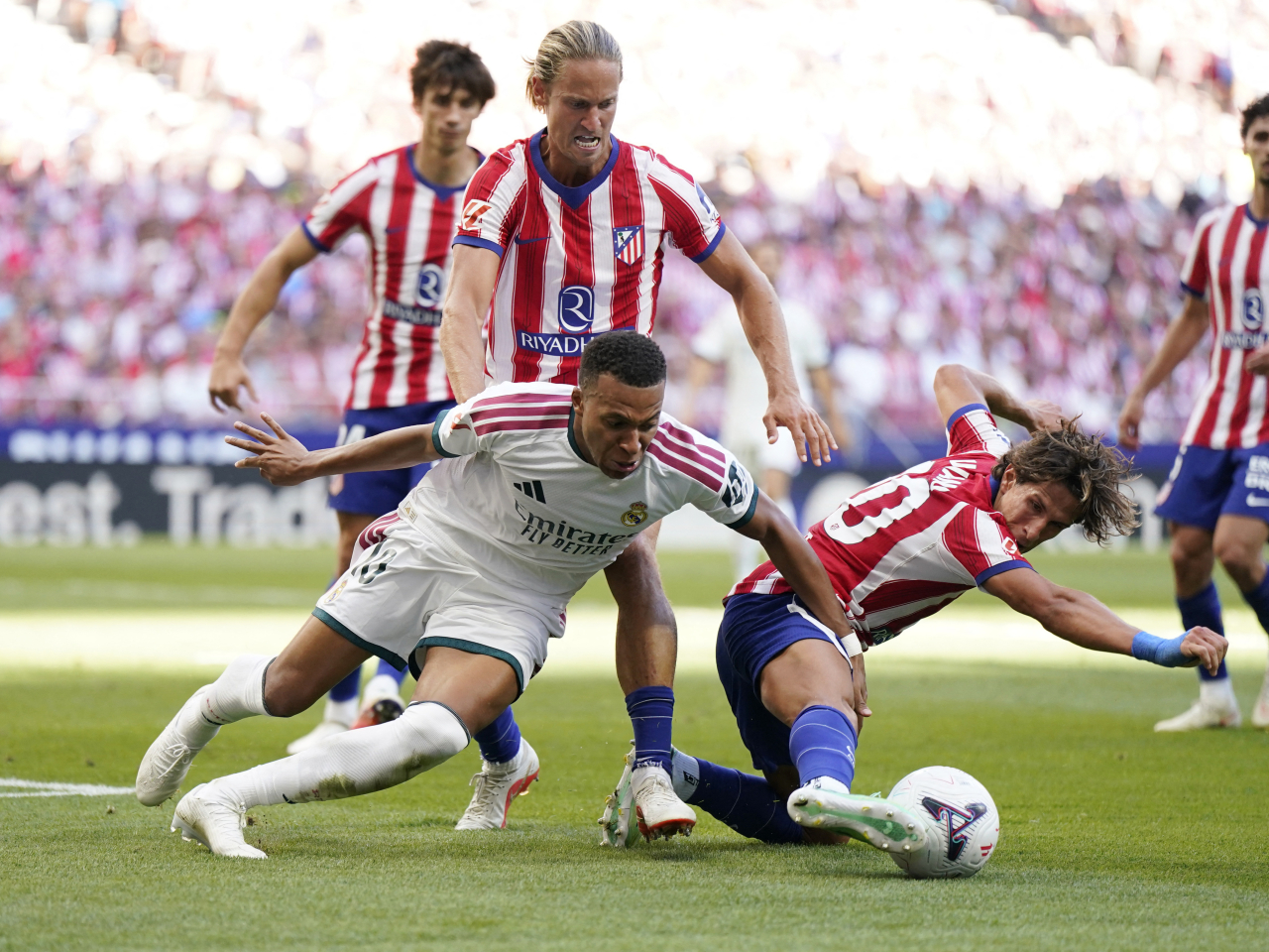 The 2-1 loss leaves Real Madrid trailing La Liga champions Barcelona by five points. Photo: Reuters