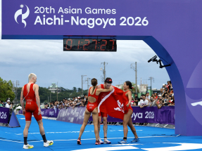 HK streaks to third mixed relay triathlon bronze