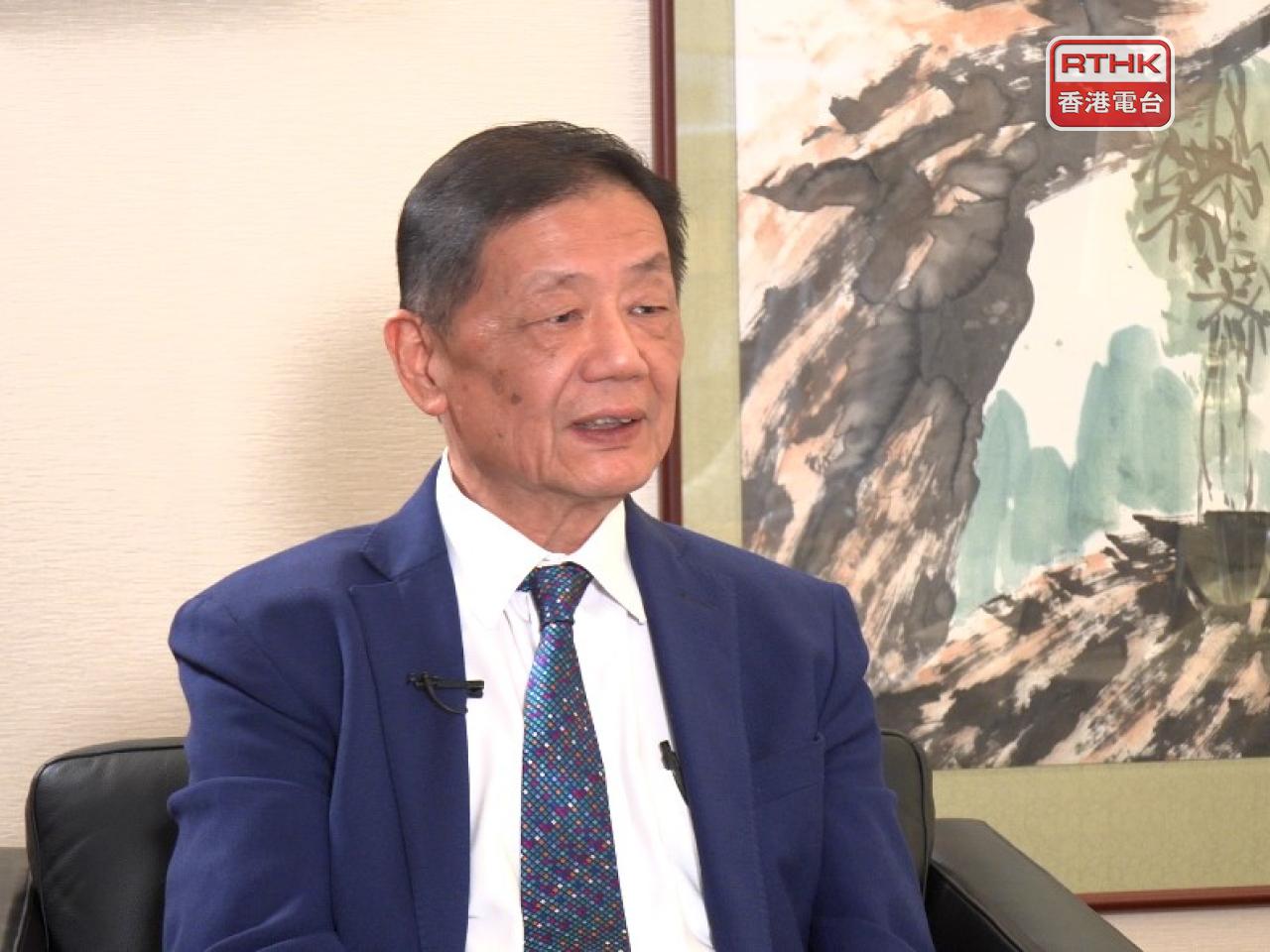 胡曉明說，「三大球」作為團體項目可訓練團隊精神和服從性，國家對於「三大球」寄予厚望。（鍾家銘攝）