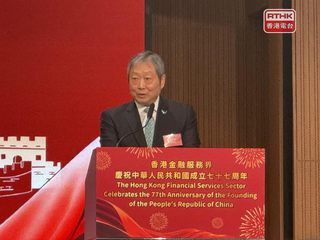 黃天祐提到，證監會本周三將發表聲明，闡述策略行動綱領。（趙嘉駿攝）