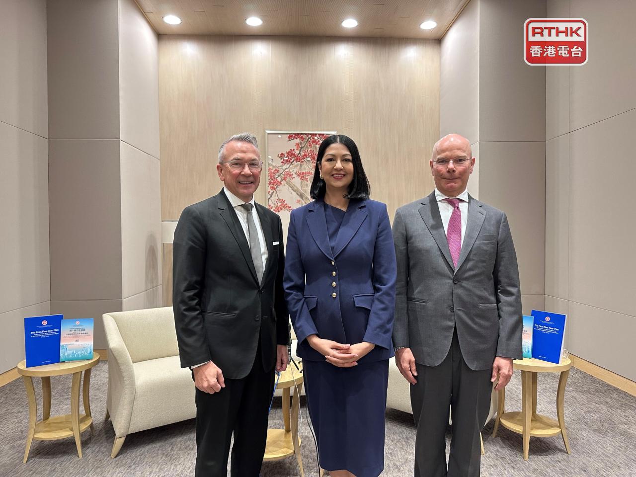 三大外國商會支持香港首個五年規劃。 （葉婉希攝）