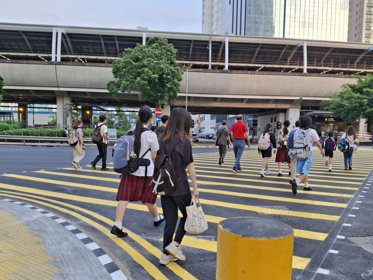 The diagonal crossing is expected to reduce the walking distance and time by about 30 percent on average. Photo courtesy of Information Services Dept