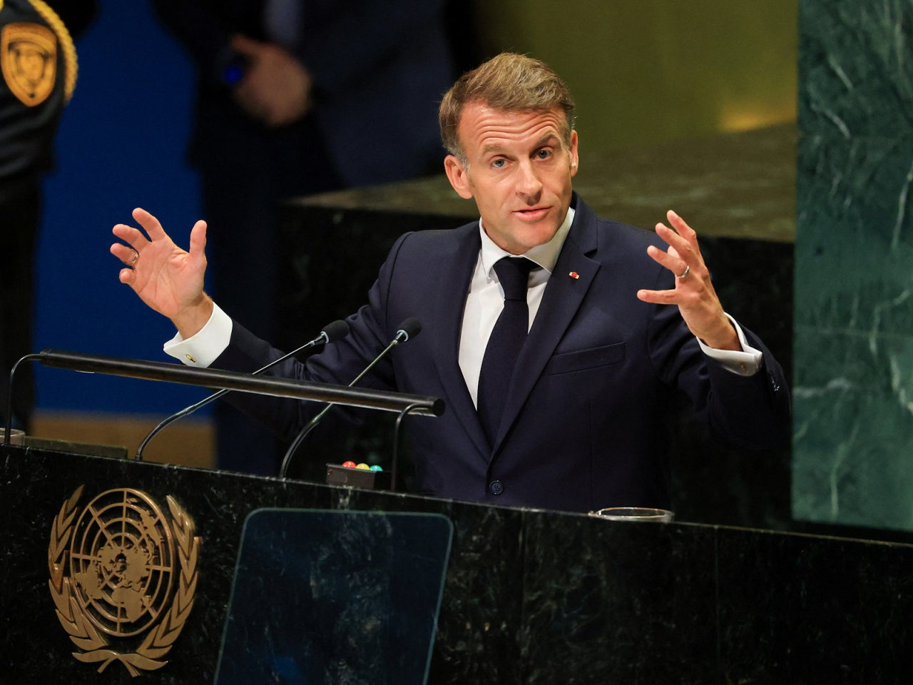 French President Emmanuel Macron said the world was witnessing a spectacle in Gaza that should shame everyone. Photo: Reuters