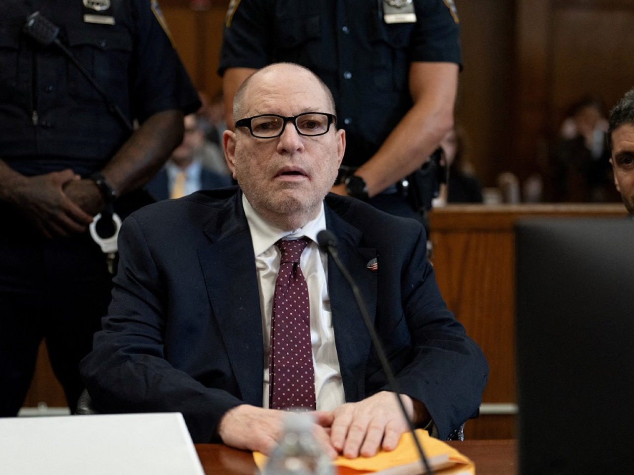 The former movie mogul had begged the court for mercy, saying he was not a violent man. Photo: Reuters