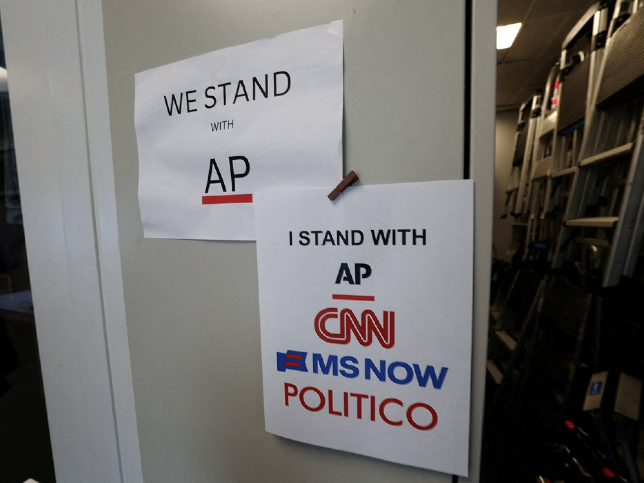 Media organisations barred from the White House by Trump are challenging his decision. File photo: Reuters