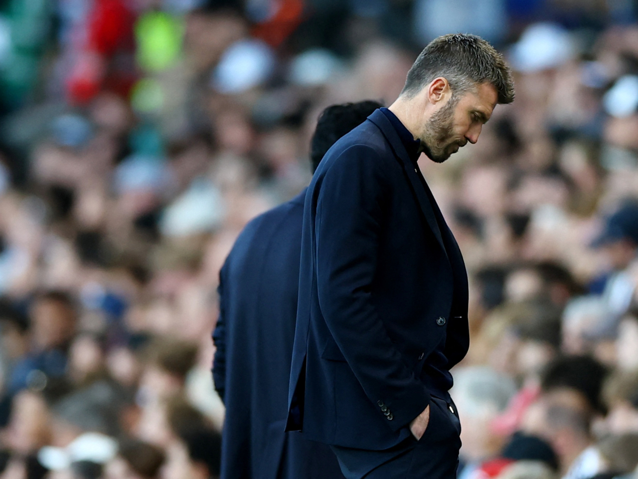 United manager Michael Carrick has faced a difficult start to the new Premier League season, taking just five points from their opening five matches. Photo: Reuters