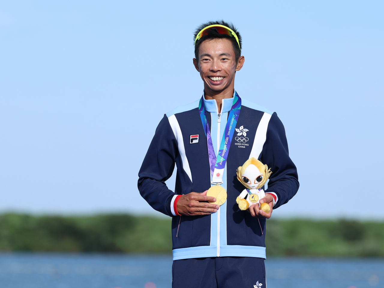 Chiu Hin-chun wins his first-ever individual gold in three Asian Games appearances. Photo: Xinhua