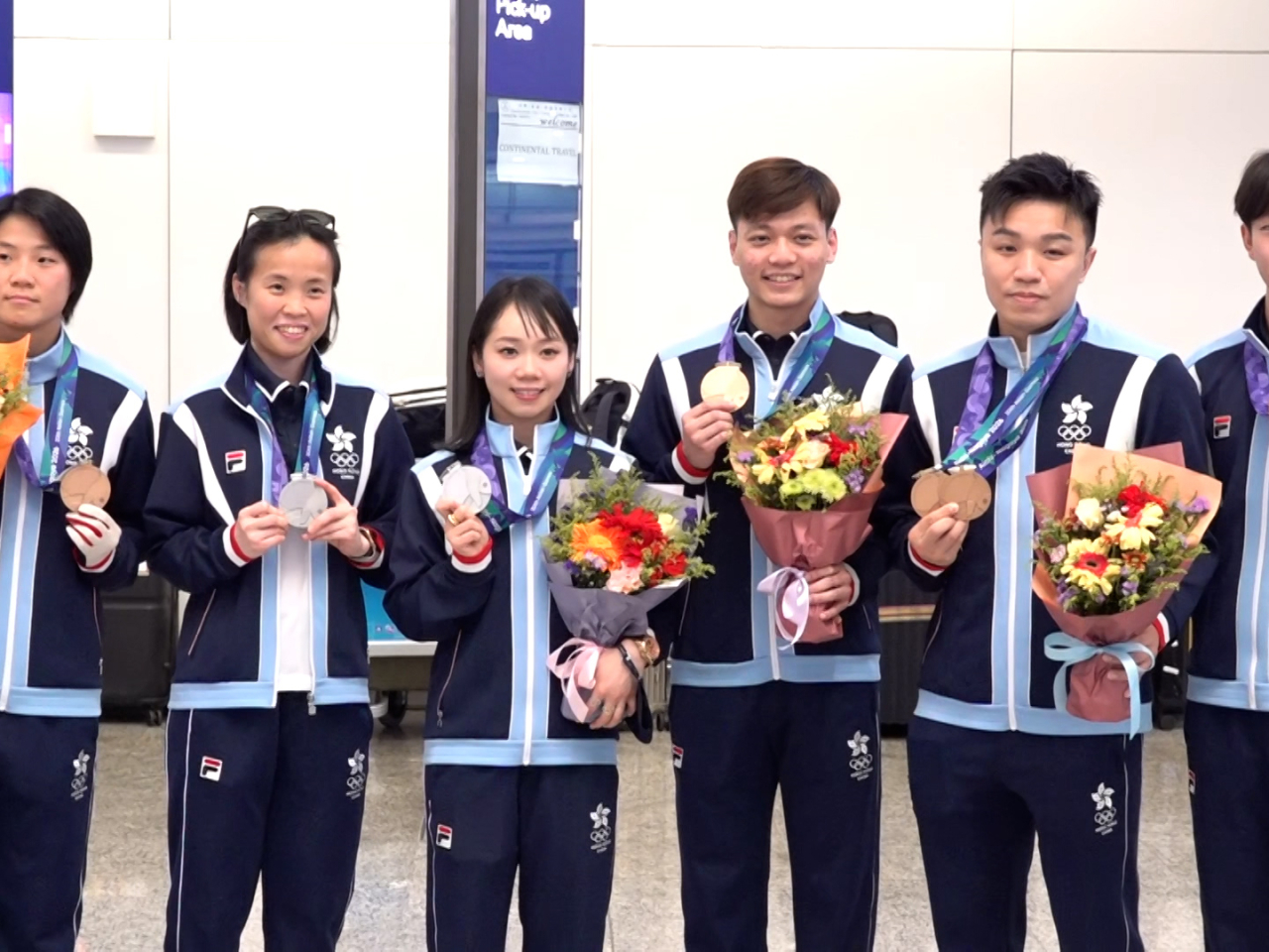 Hong Kong, China's karatekas return home after winning two silvers and three bronzes at the Asian Games in Japan. Photo: RTHK
