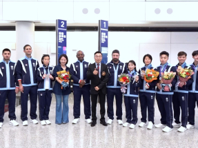 空手道港隊亞運代表返港　劉慕裳稱滿意自己表現