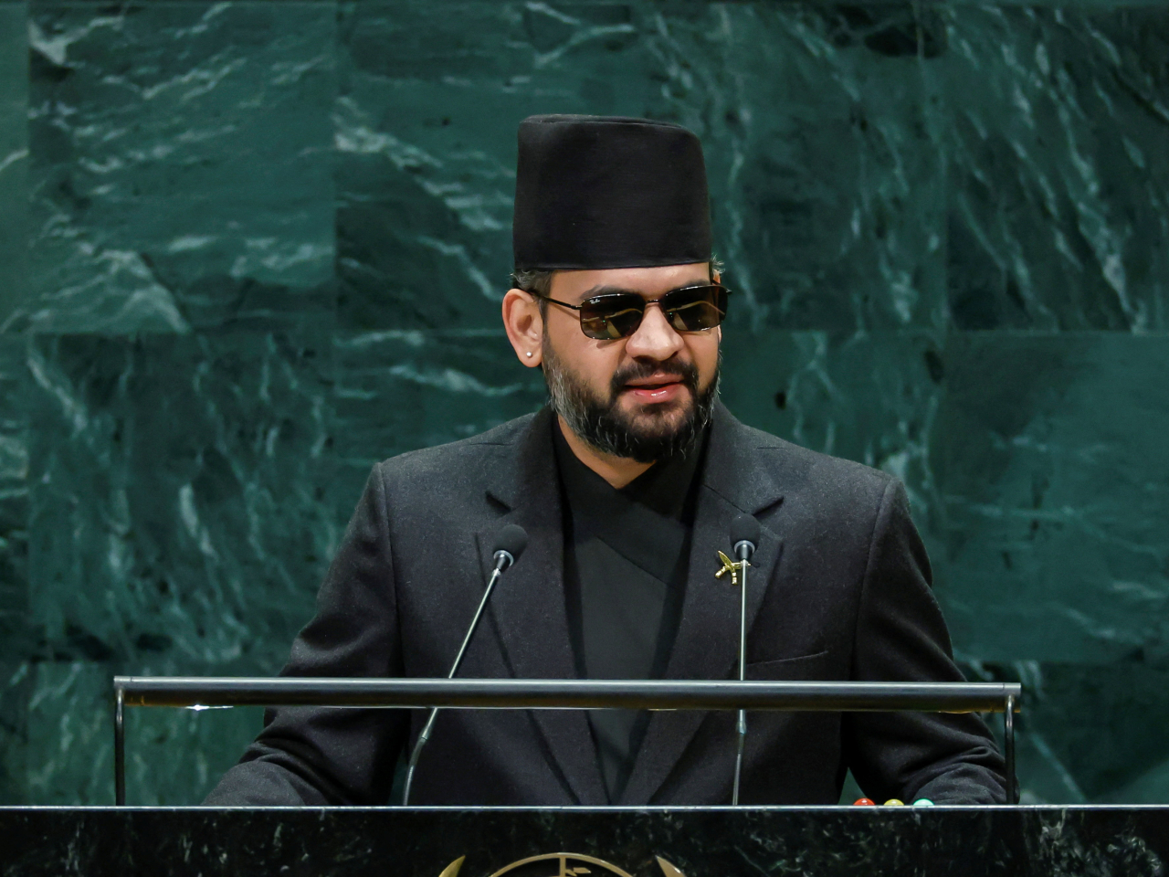 Balendra Shah says Nepal contributes "less than 0.1 percent of global greenhouse gas emission ... yet we are paying for it". Photo: Reuters