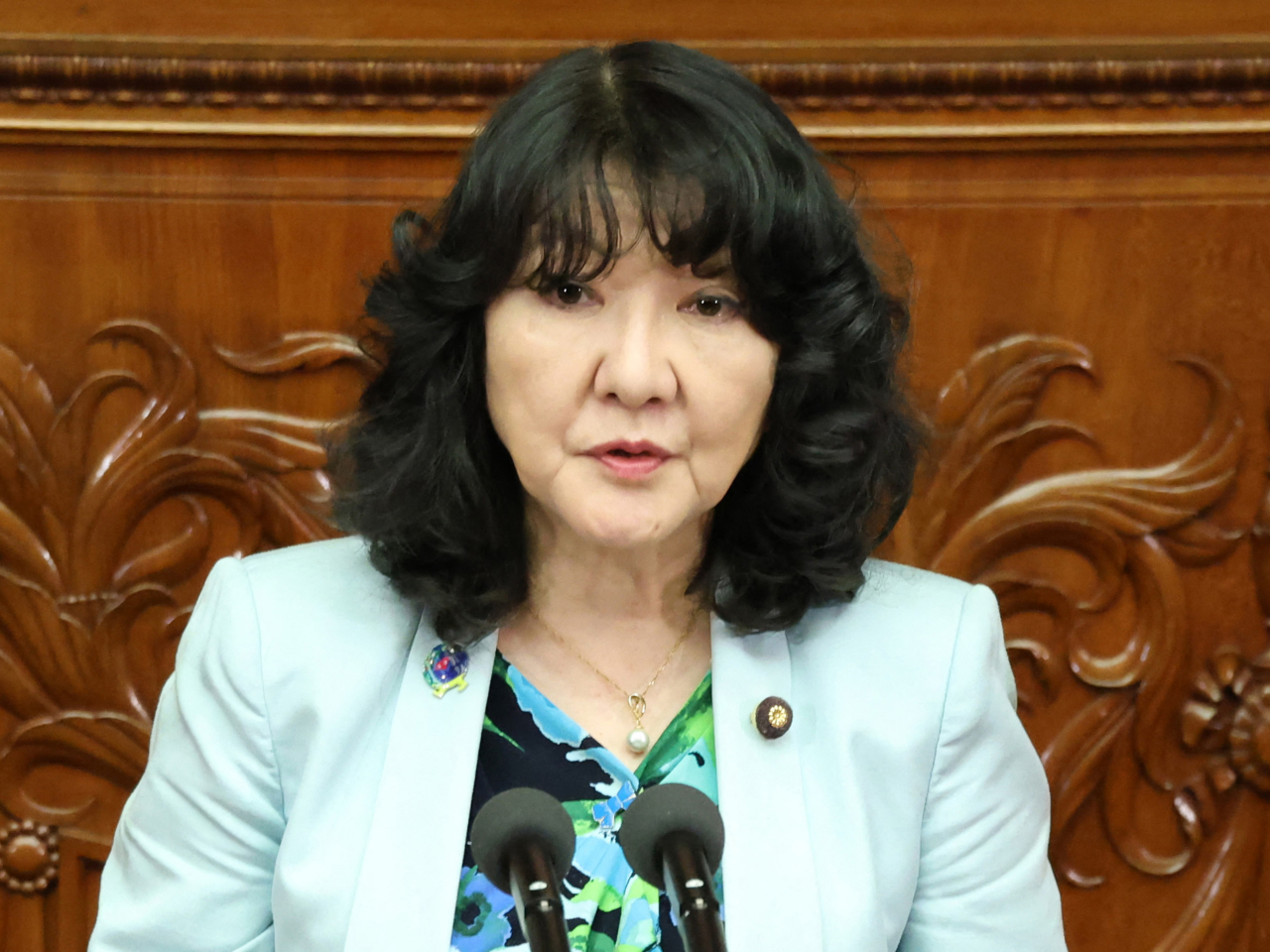 片山皋月表示，將繼續與美國財長貝森特，就外匯在內一系列議題保持密切溝通。（法新社資料圖片）
