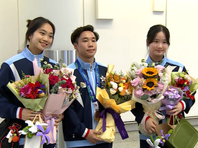 港隊部分運動員完成亞運賽事返港　吳家褀：下個目標冀獲奧運資格
