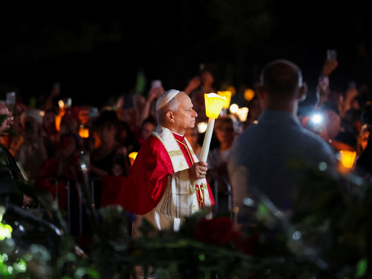 Pope Leo told victims of clerical sex abuse in France that he was committed to end the abuse of children by Catholic priests. Photo: Reuters