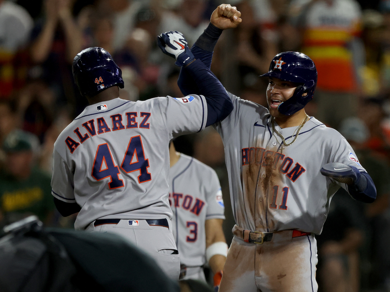 The Houston Astros secured their fifth American League West division crown in six years with an 81-81 record. Photo: Reuters
