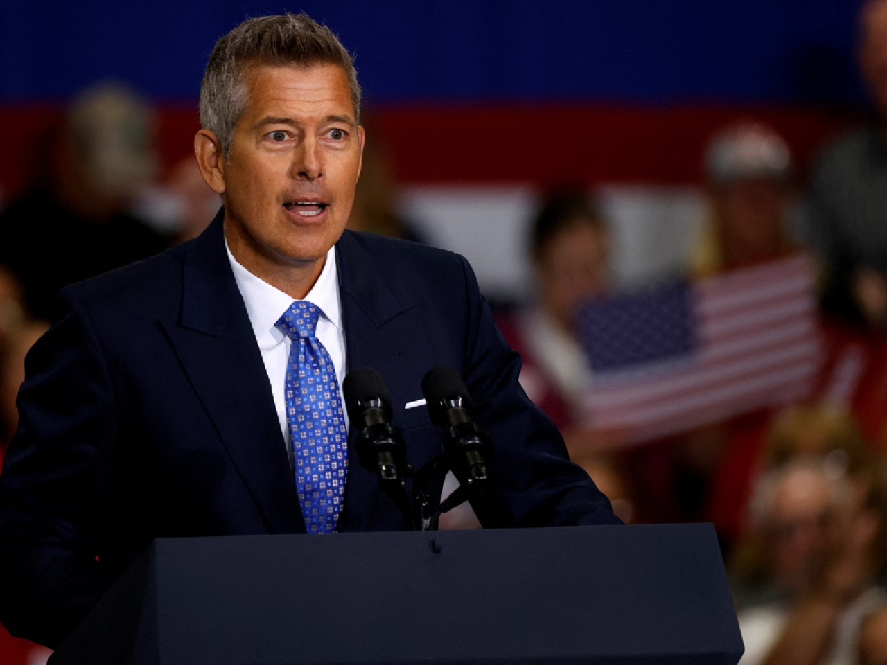 US Transportation Secretary Sean Duffy says US automakers will no longer be forced to produce electric vehicles that "American families didn't want." File photo: Reuters