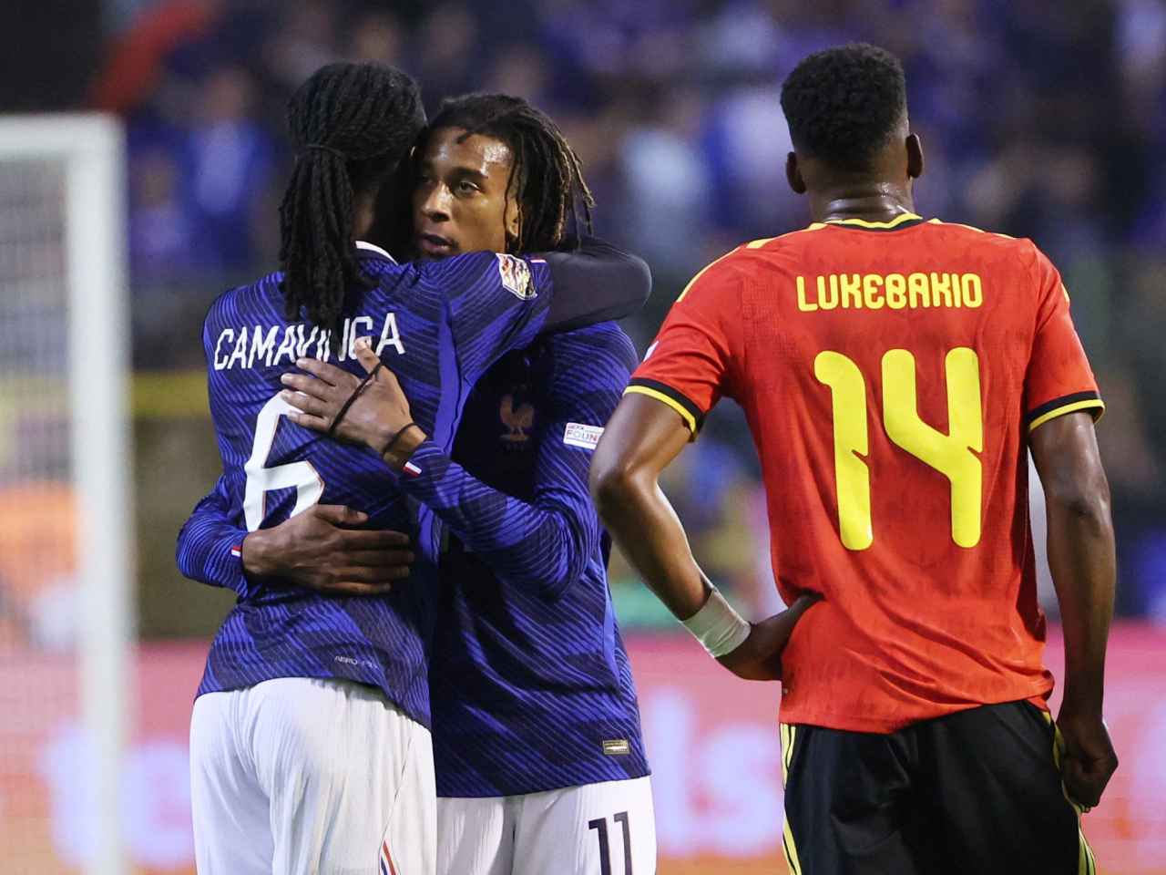 Michael Olise fired home the winner on 88 minutes to lift France over Belgium. Photo: Reuters