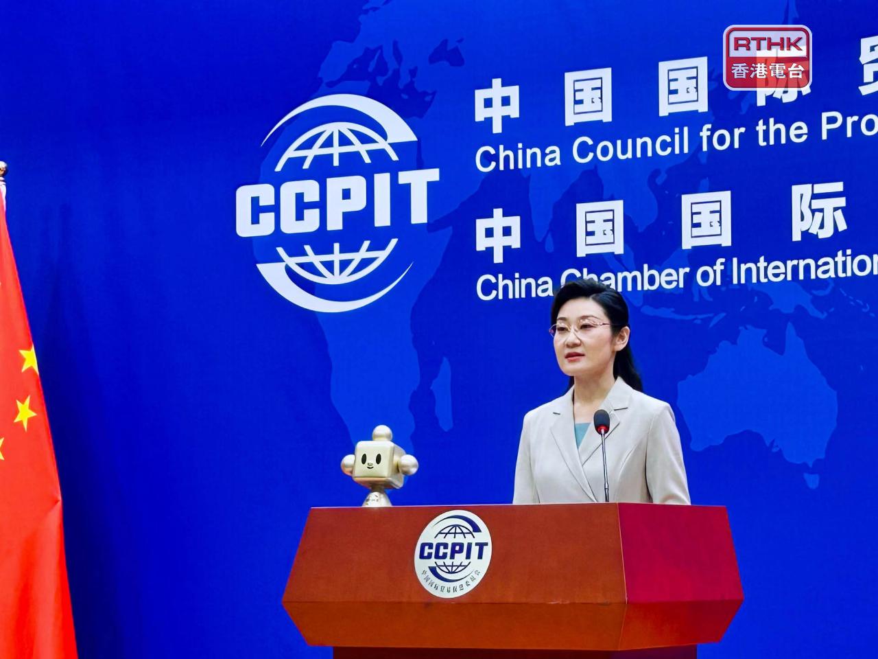 王文帥表示，中國貿促會將以此為契機，積極利用APEC工商領導人峰會、鏈博會等重要平台，落實兩國元首重要共識。（鄧穎琳攝）