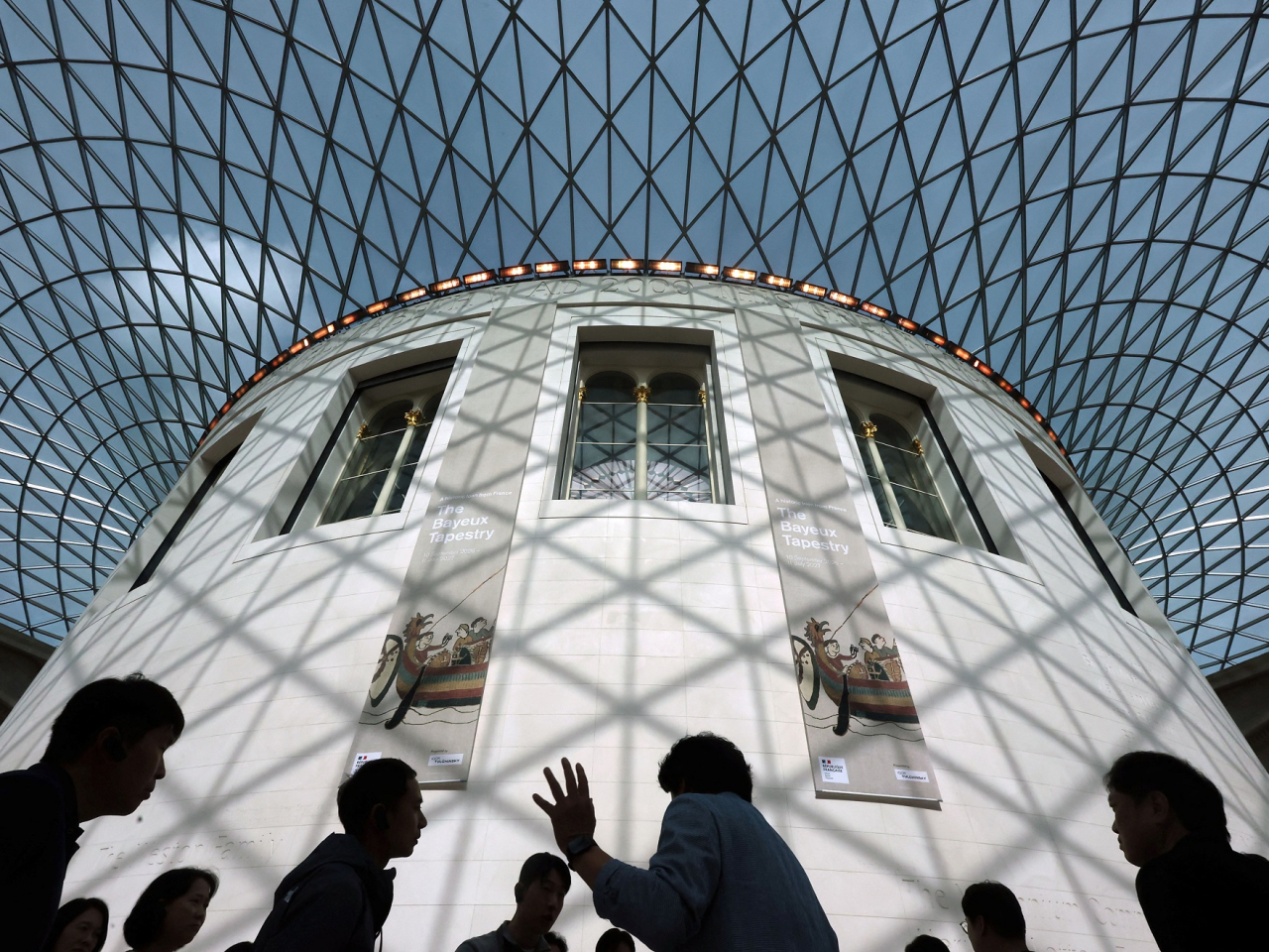 The Bayeux Tapestry is currently on display at the British Museum. Photo: Reuters