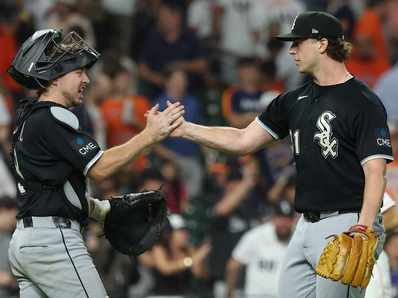 The White Sox made a triumphant start to their first post-season game in five years. Photo: Reuters