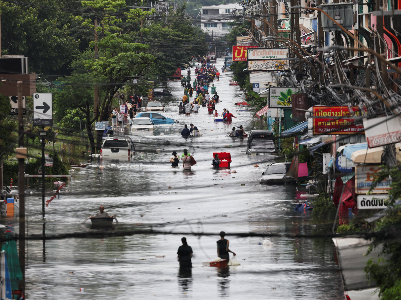 泰國連日暴雨成災，中國駐泰國大使館證實，造成一名中國公民喪生。（路透社資料圖片）
