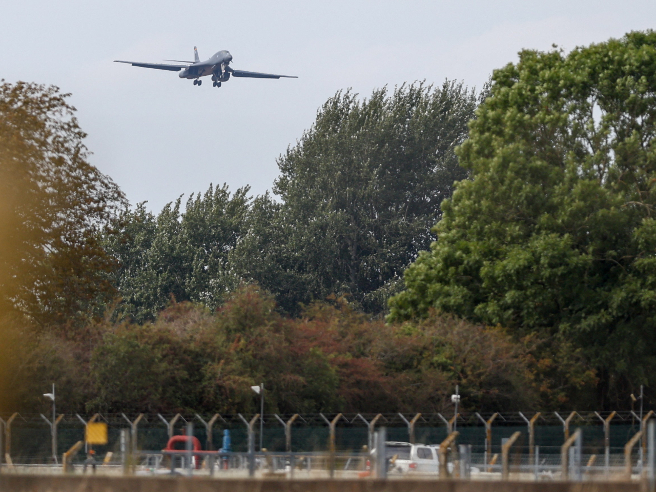 英國皇家空軍費爾福德基地附近日前發生重大安全事件。（路透社資料圖片）