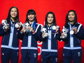 亞運壁球女子團體項目　港隊取得一面銀牌