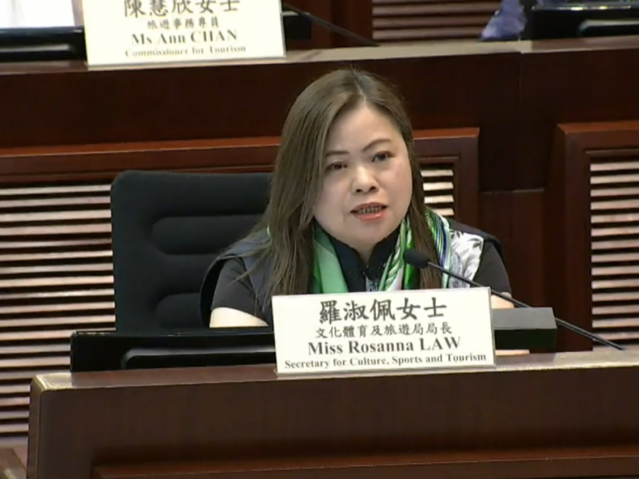 羅淑佩表示，期望透過連串盛事，訪港旅客可以多留數天。
